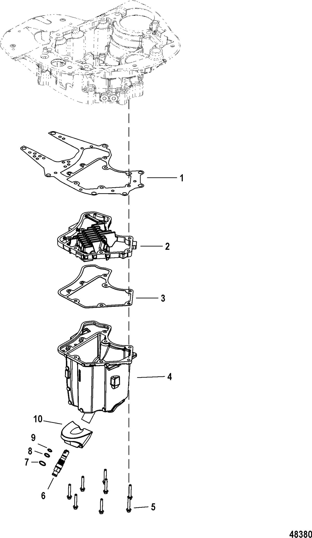 MERCURY/MARINER 150 4-STROKE Oil Sump