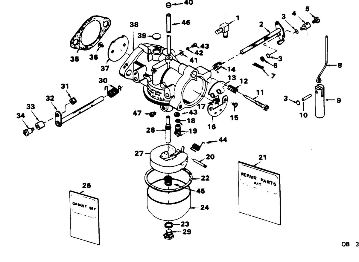 CHRYSLER 45 H.P. CARBURETOR