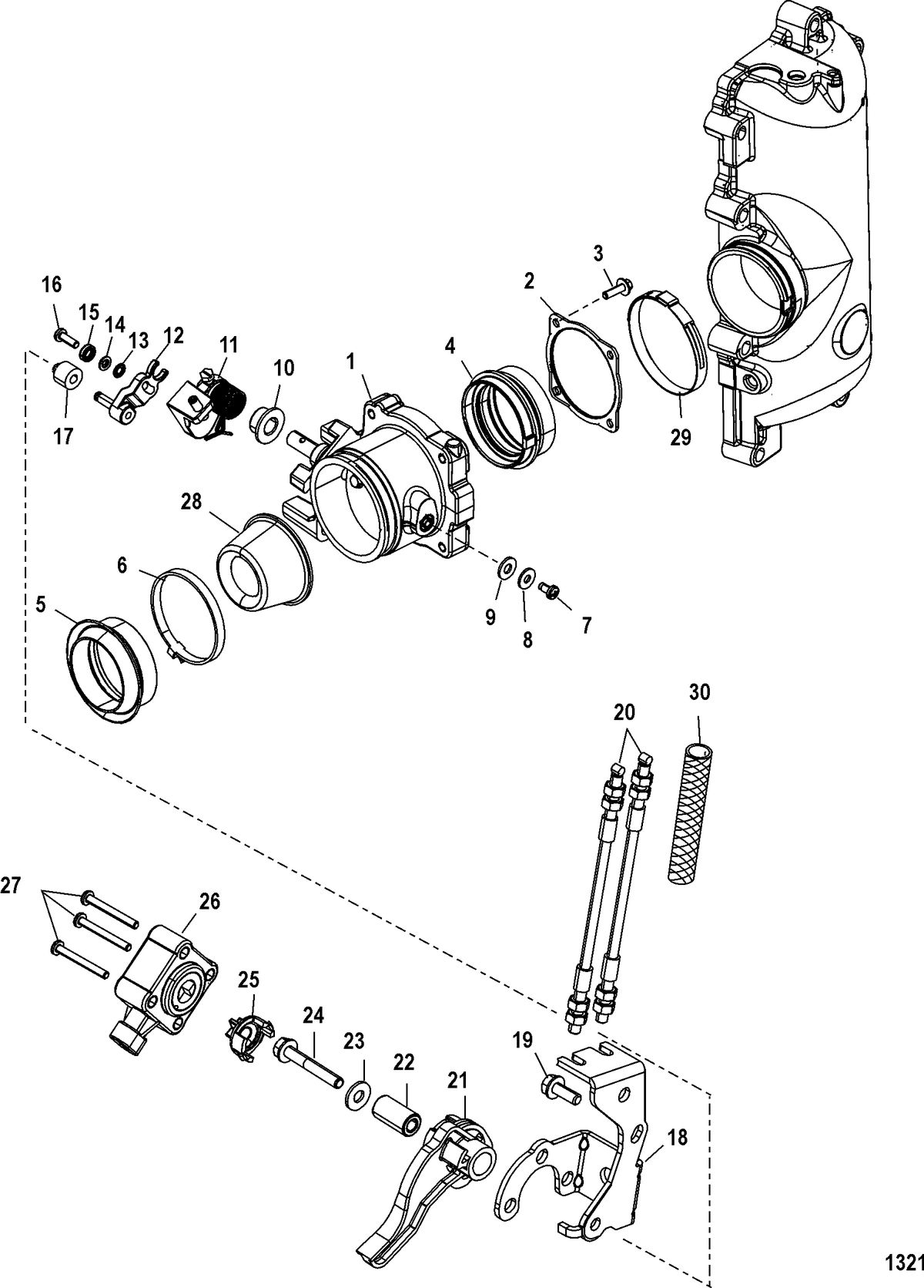 MERCURY/MARINER 75/90/115 DFI Throttle Body