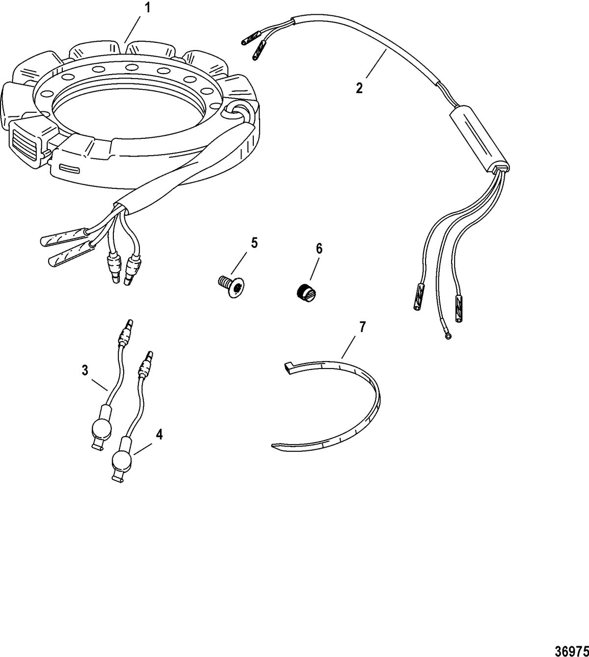 ACCESSORIES ELECTRICAL COMPONENTS AND HARNESSES Ignition Stator Kit(832075A 9)