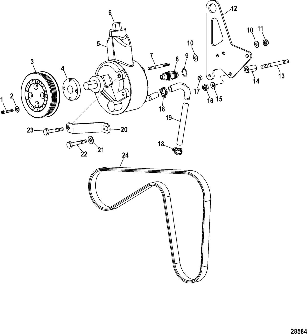 RACE STERNDRIVE 1200 SCI Power-Assisted Steering Components(Design I)