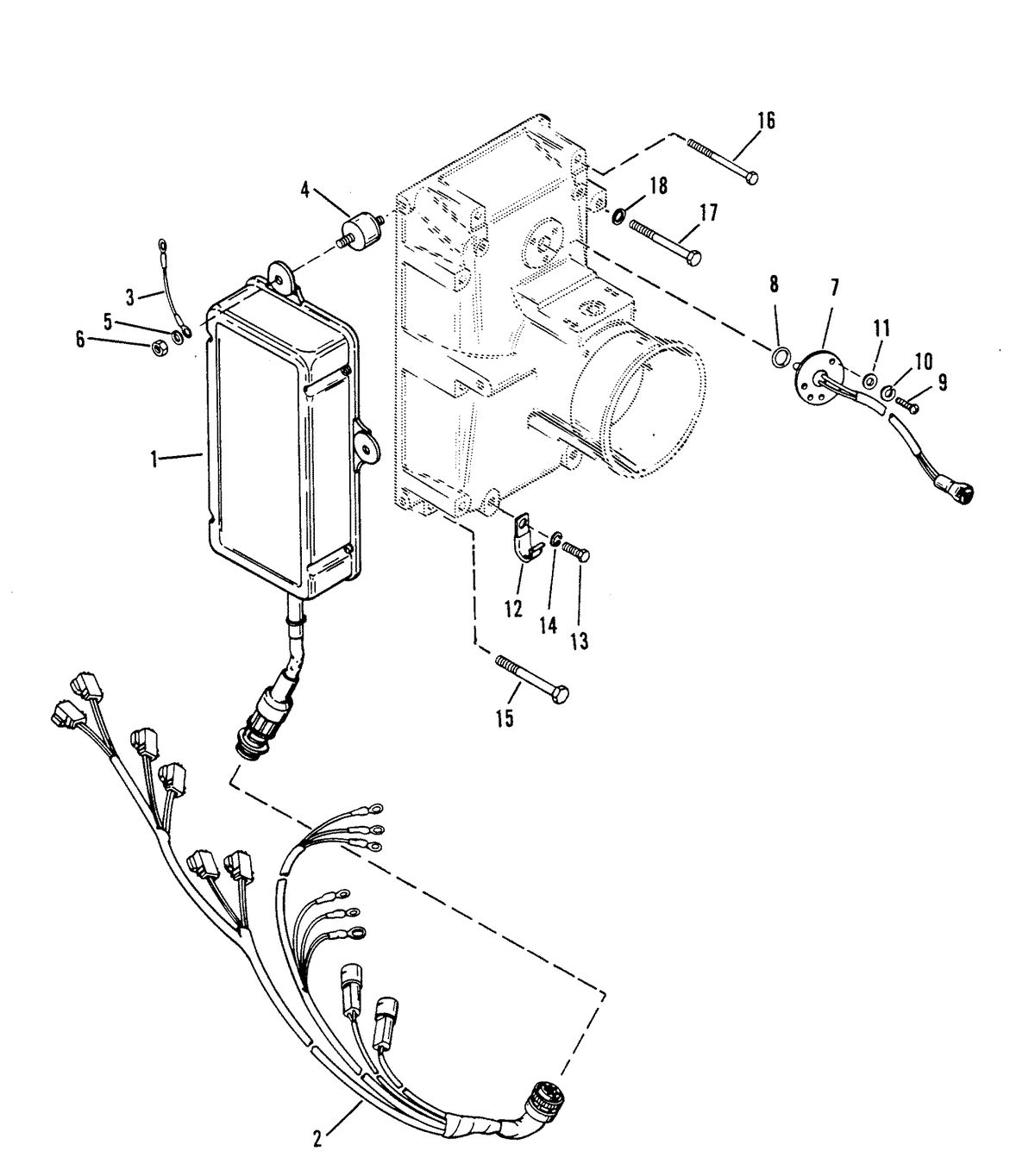 RACE OUTBOARD 2.4L EFI / 2.4L EFI OFFSHORE E.F.I. CONTROL BOX WITHOUT MOUNTING PLATE