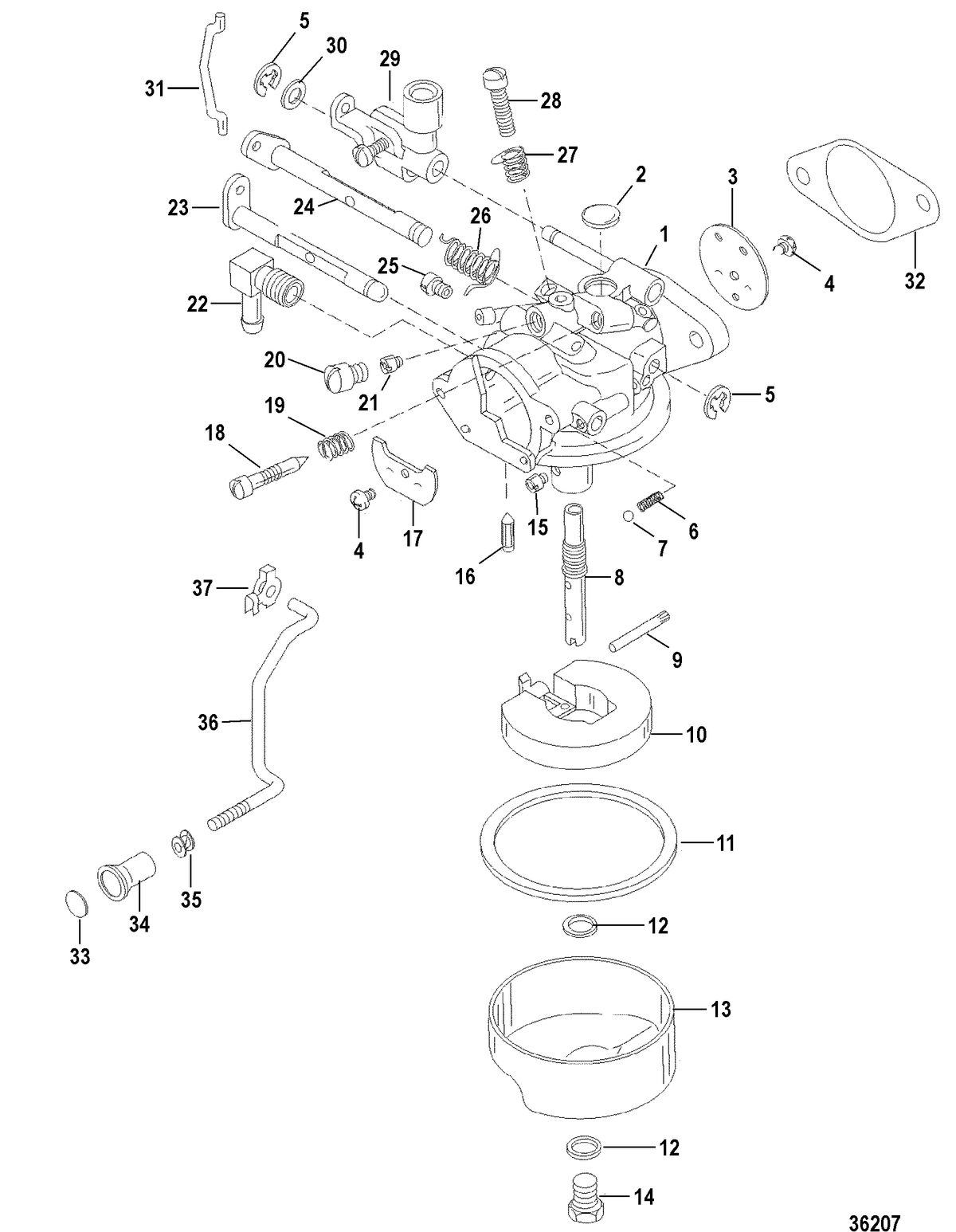 SEARS 25 HP (1998) SEARS Carburetor