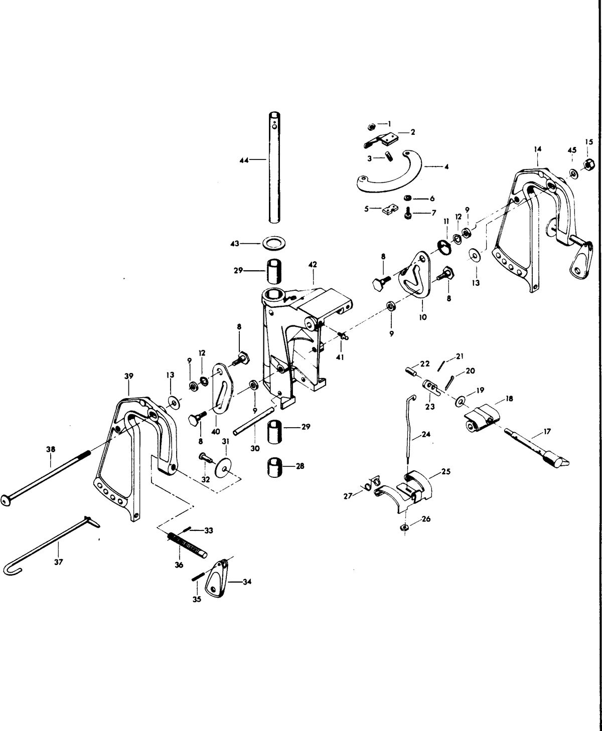 CHRYSLER PARTS BOOK SWIVEL BRACKET GROUP
