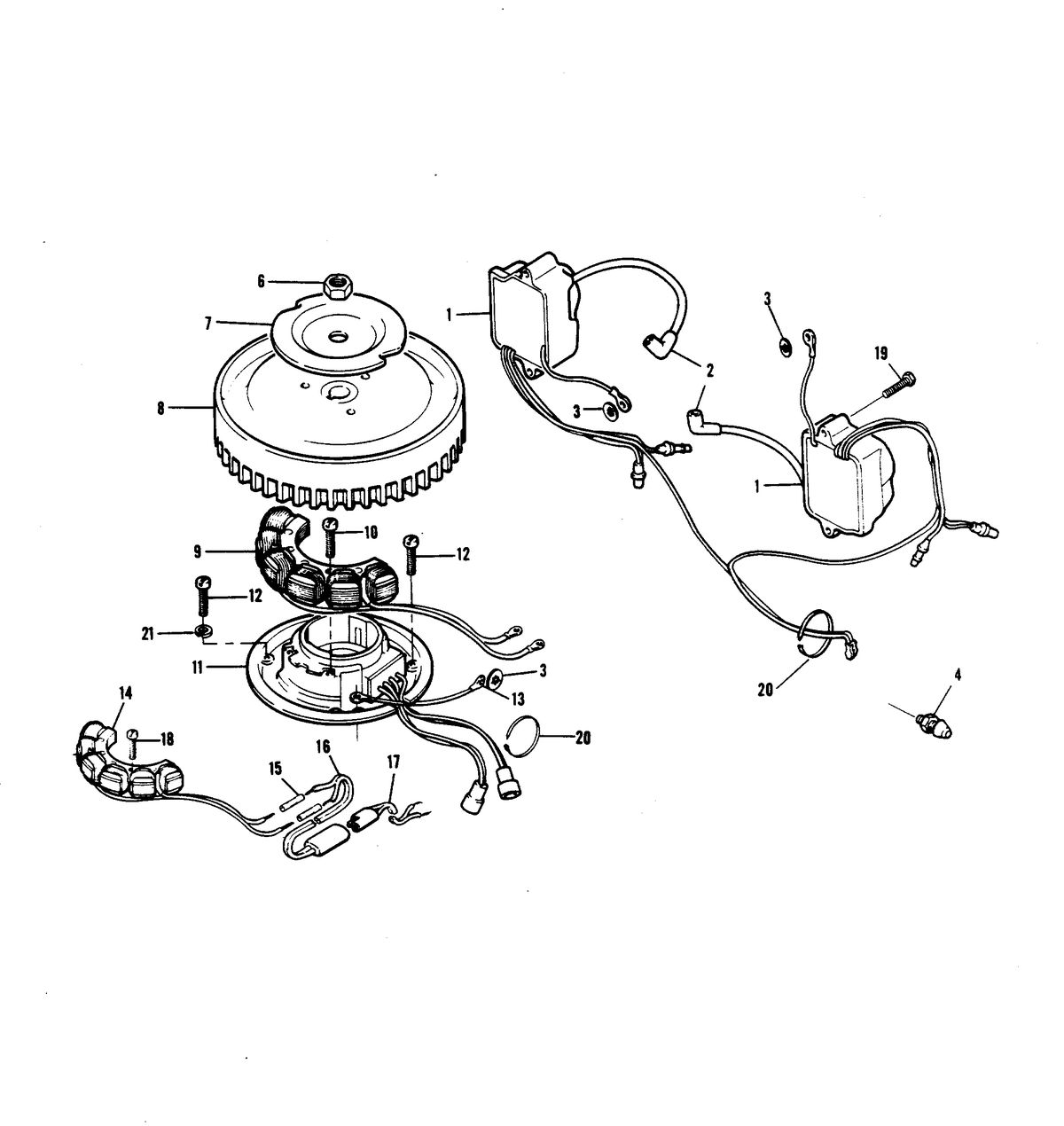 CHRYSLER 6 H.P. SAILOR ELECTRICAL COMPONENTS