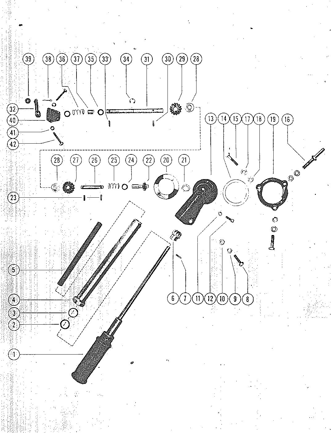 MARK MARK 6, MARK 6A STEERING HANDLE ASSEMBLY