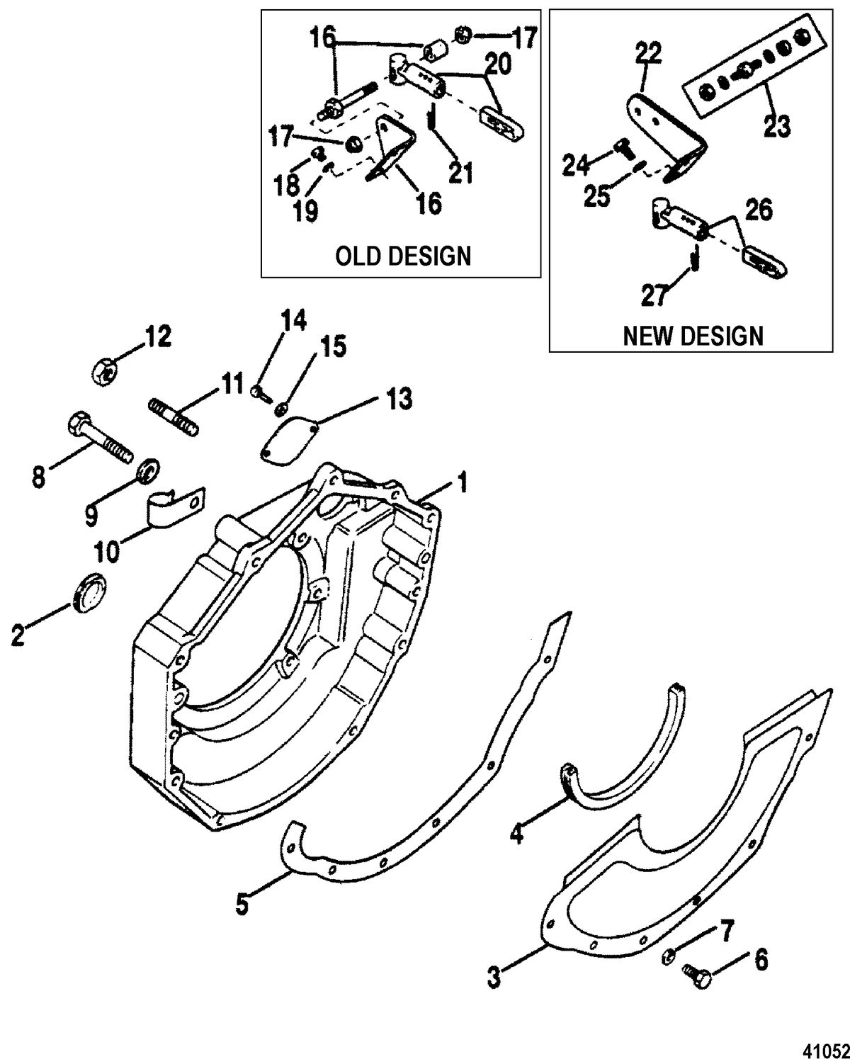 MERCRUISER 5.7L COMPETITION SKI ENGINE Flywheel Housing