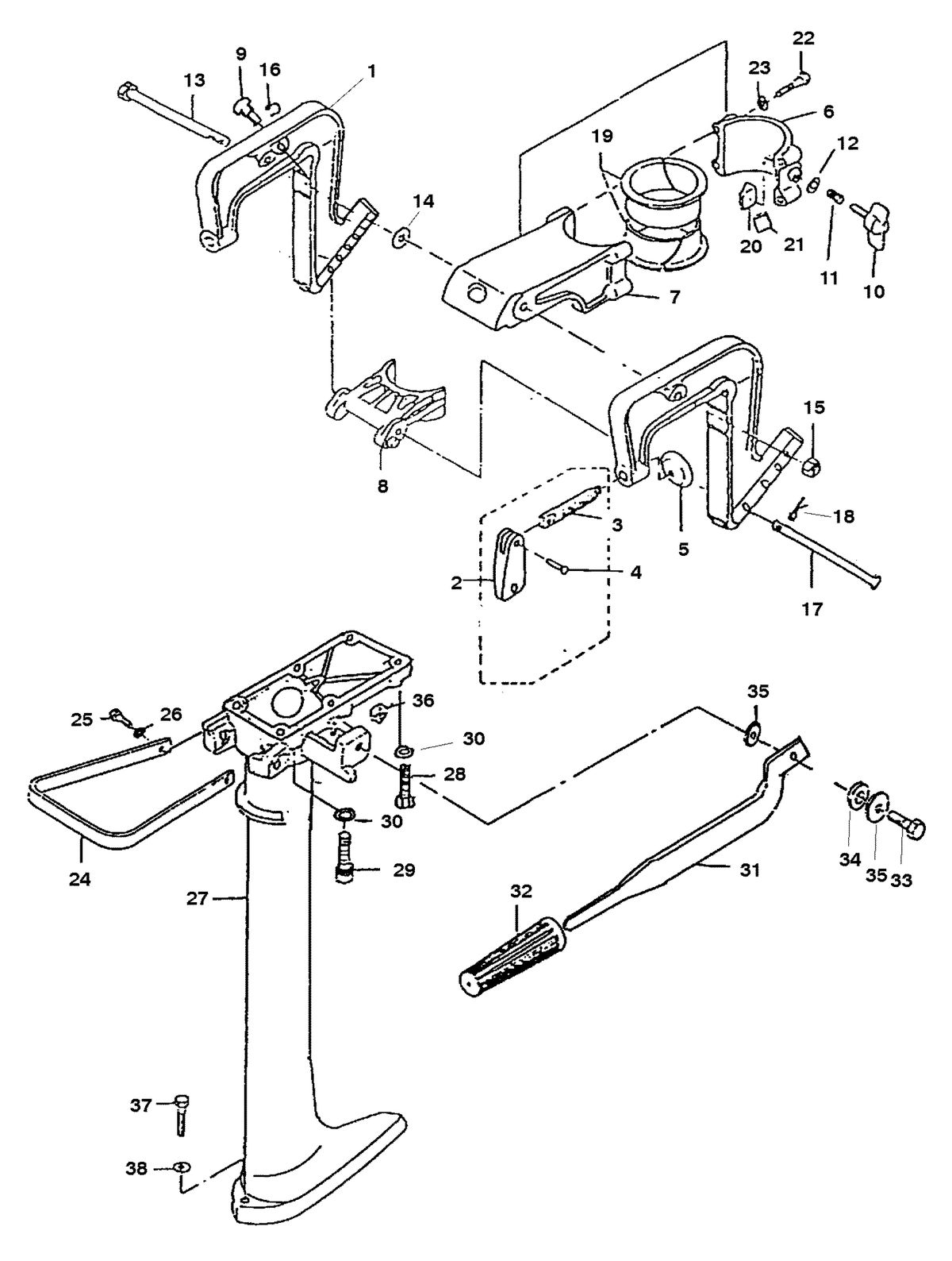 MARINER 2 H.P. THRUSTER MIDSECTION