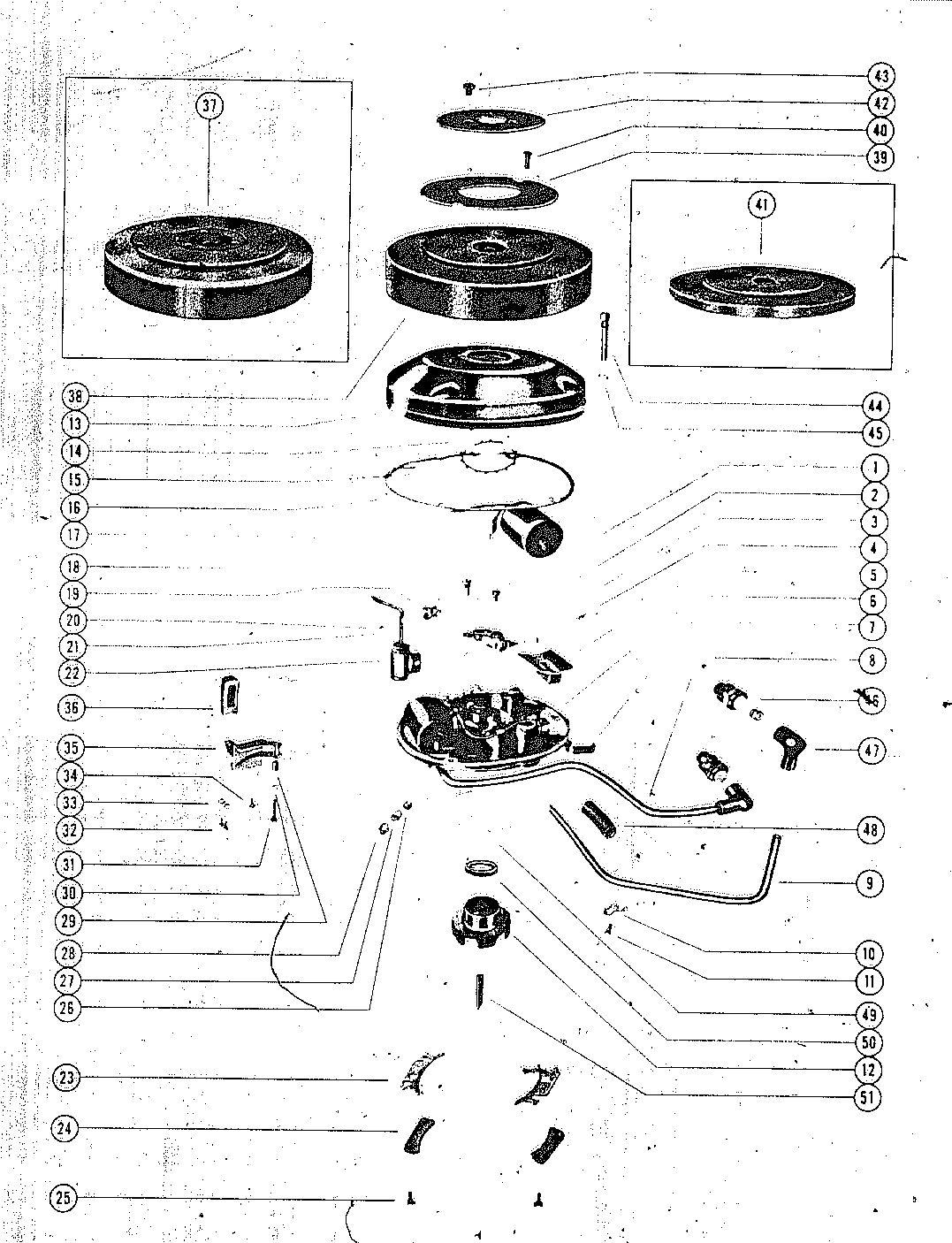 MARK KE7, KF7, KG7, KG4 MAGNETO ASSEMBLY (SCINTILLA)(KF7, KE7, KG7)
