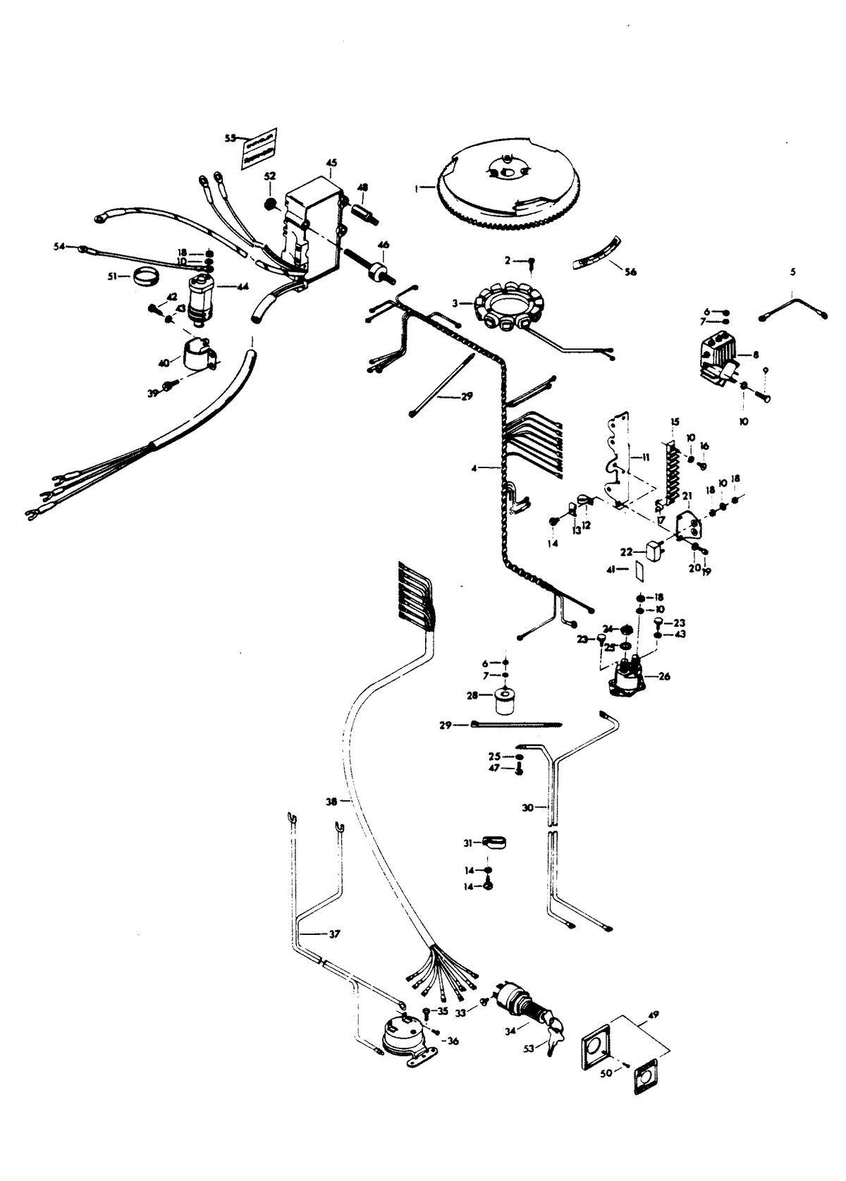 CHRYSLER 100 H.P. ELECTRICAL COMPONENTS