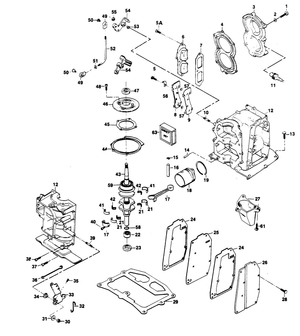 CHRYSLER 15 H.P. POWER HEAD