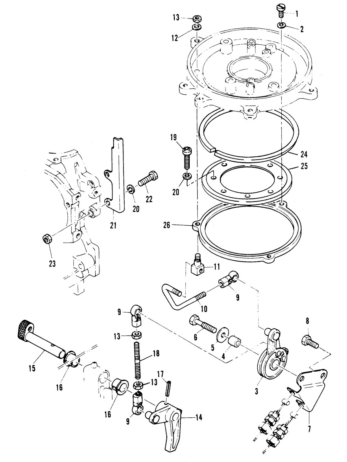 MARINER MARINER 20 THROTTLE CONTROL