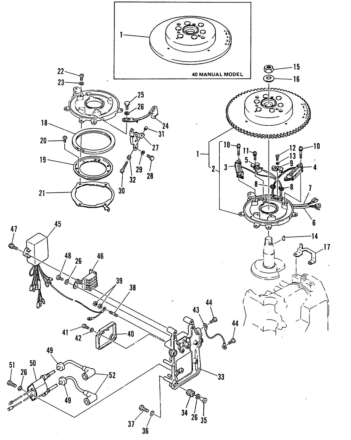 MARINER 40 HP MARINER MAGNETO