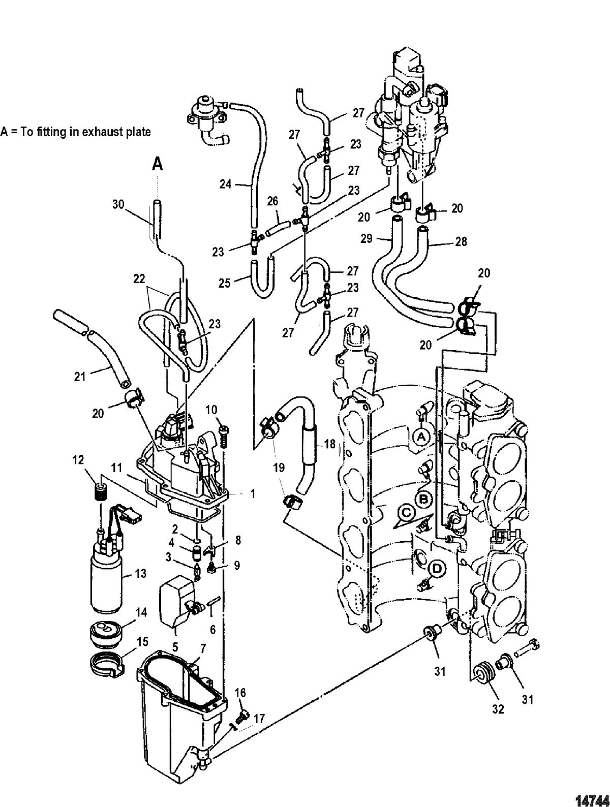 MERCURY/MARINER 115 EFI (4-STROKE) Fuel Injection Pump