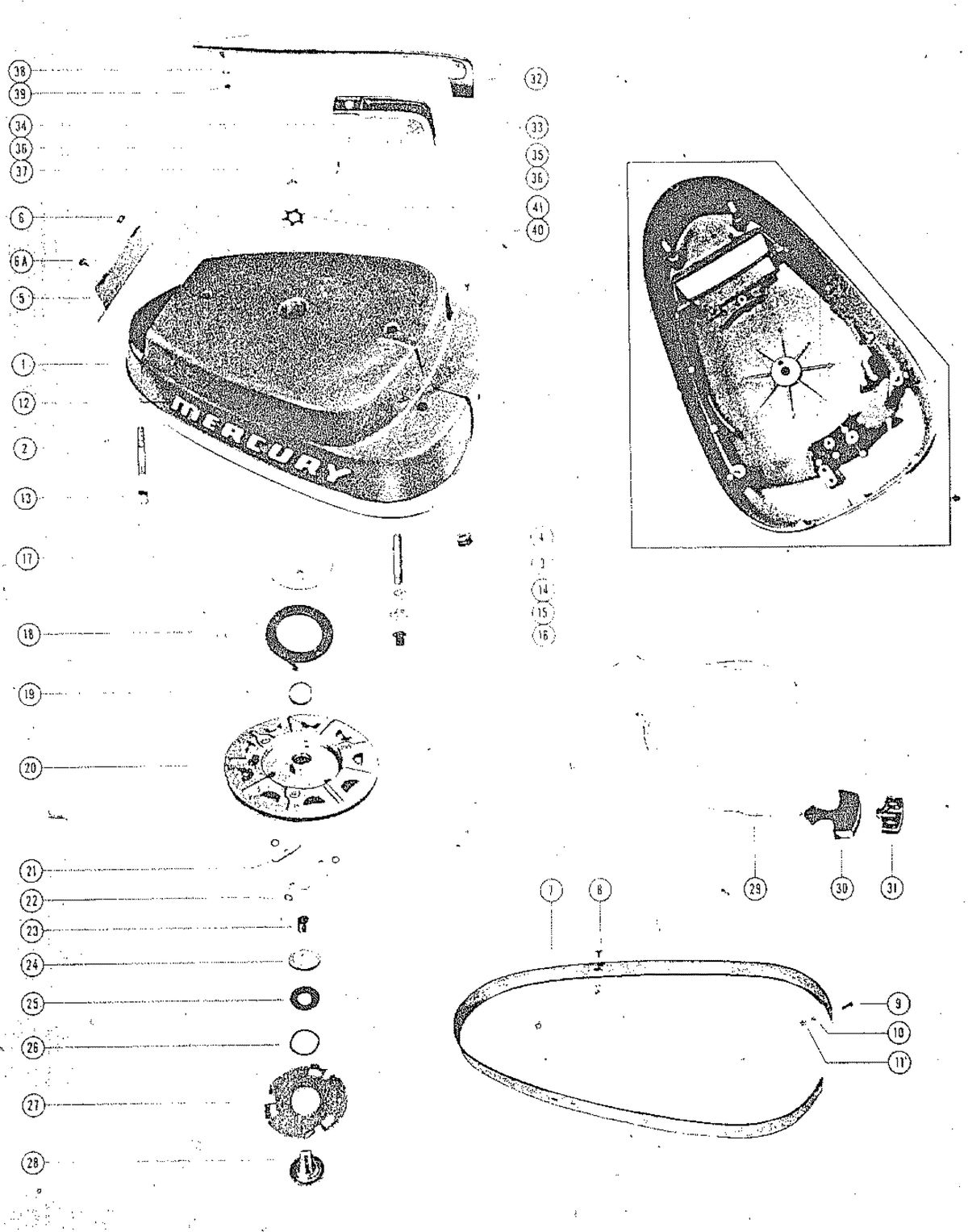 MARK MARK 78, MARK 75A, MARK 78A TOP COWL AND STARTER ASSEMBLY(MARK 75A, MARK 78A)