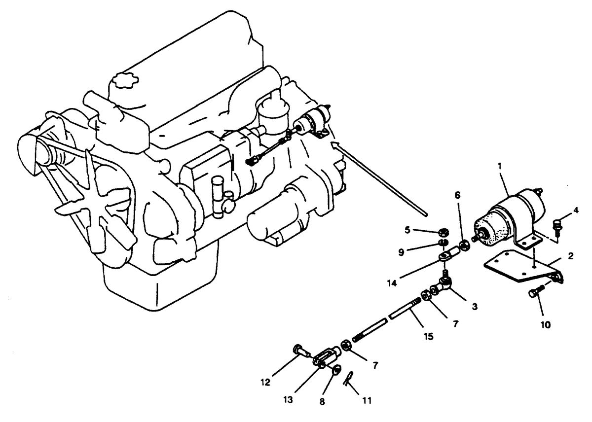 MERCRUISER HINO DIESEL 210 H.P. STOP SOLENOID