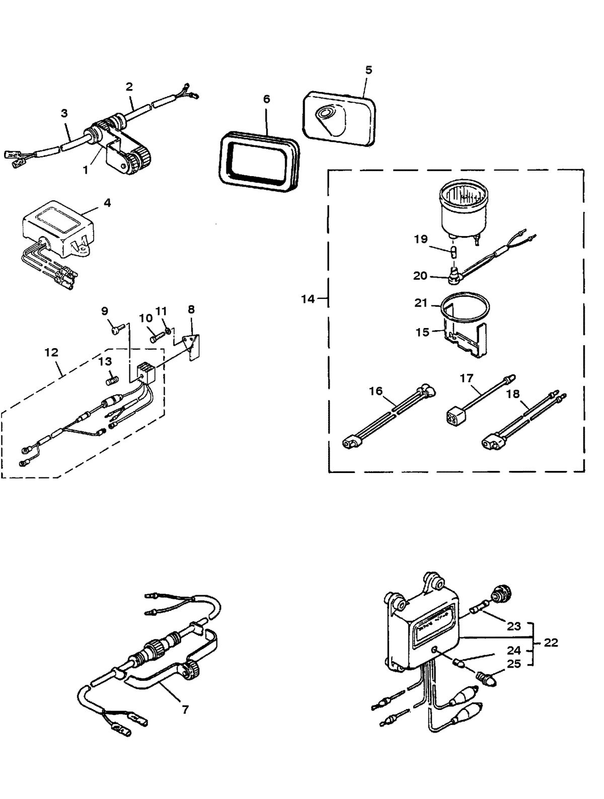 MARINER 8 H.P. K OPTIONAL PARTS