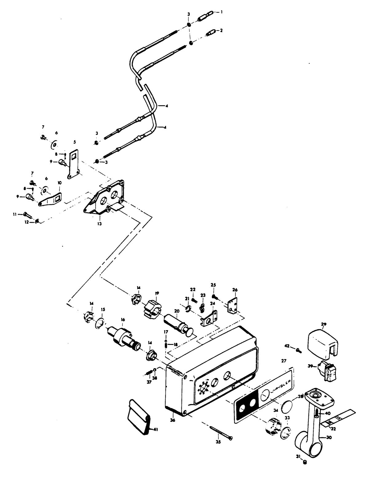 CHRYSLER 140 H.P. REMOTE CONTROL
