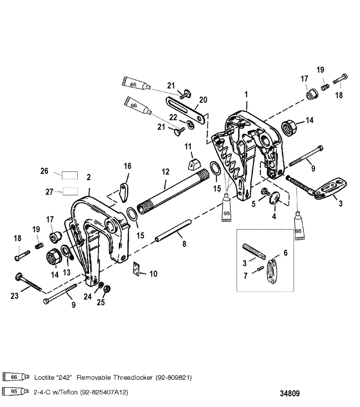 MERCURY/MARINER 8 BODENSEE 4-STROKE Clamp Bracket