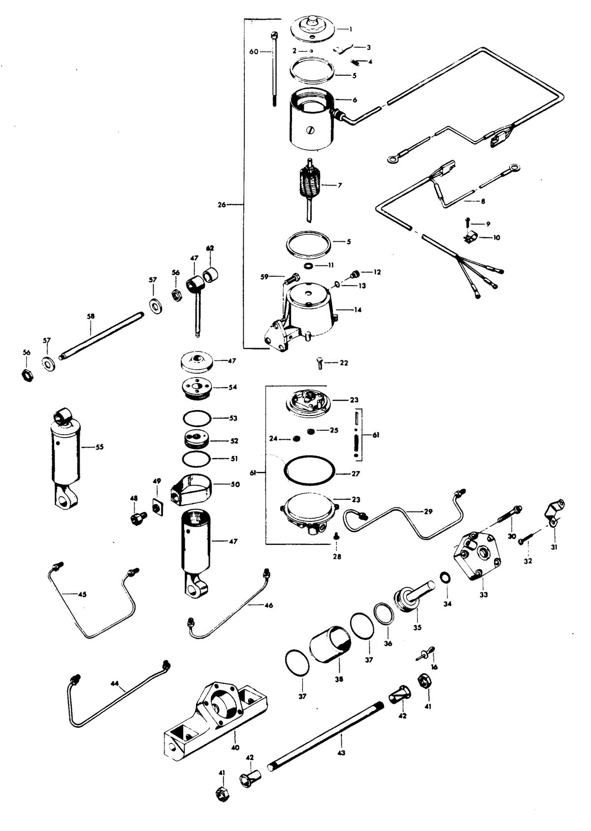 CHRYSLER 100 H.P. POWER TRIM UNIT