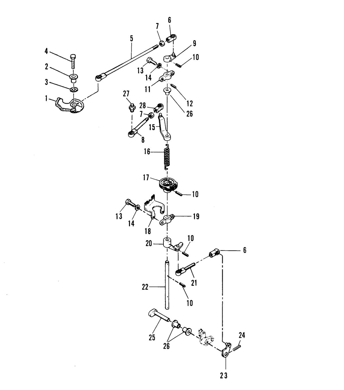 MARINER MARINER 40 THROTTLE CONTROL