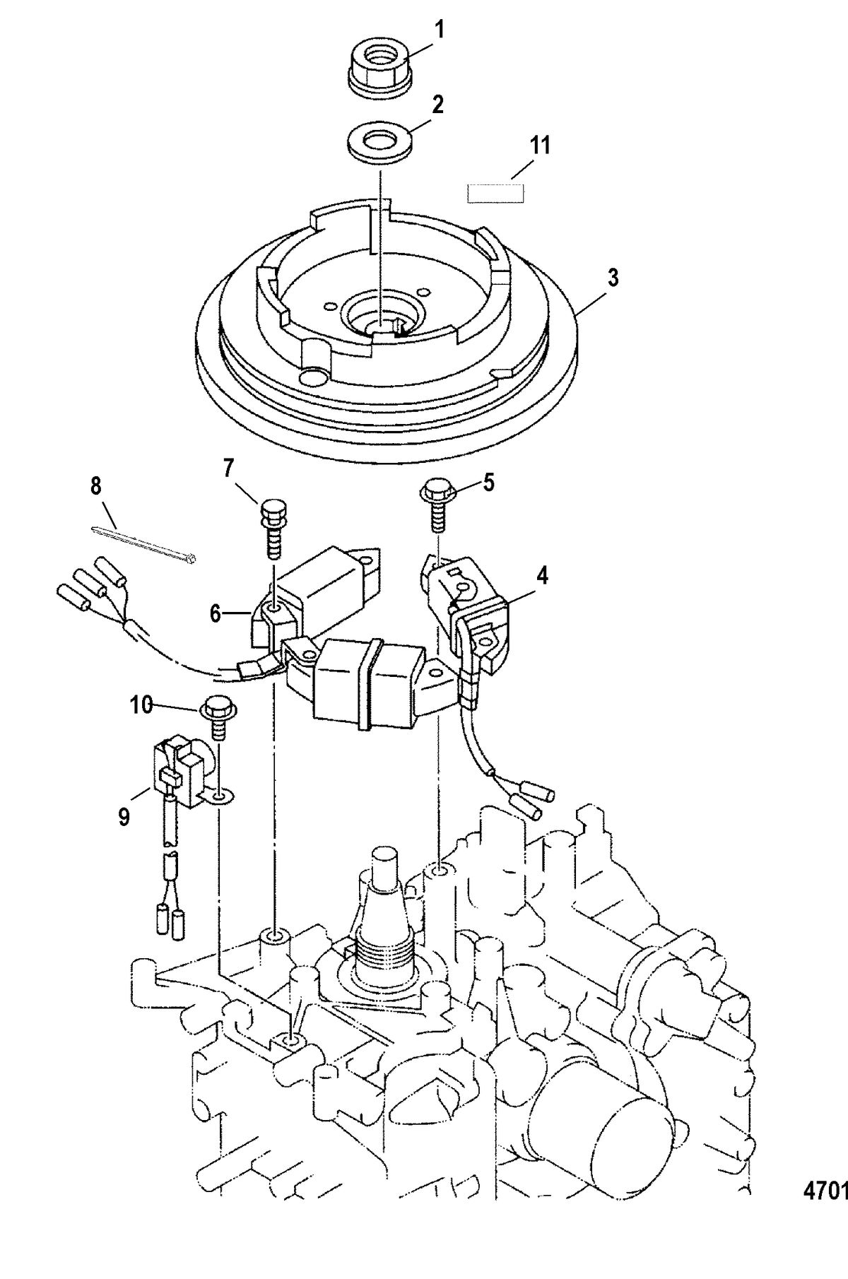 MERCURY/MARINER 13.5/15/15 BODENSEE (4-STROKE) Flywheel