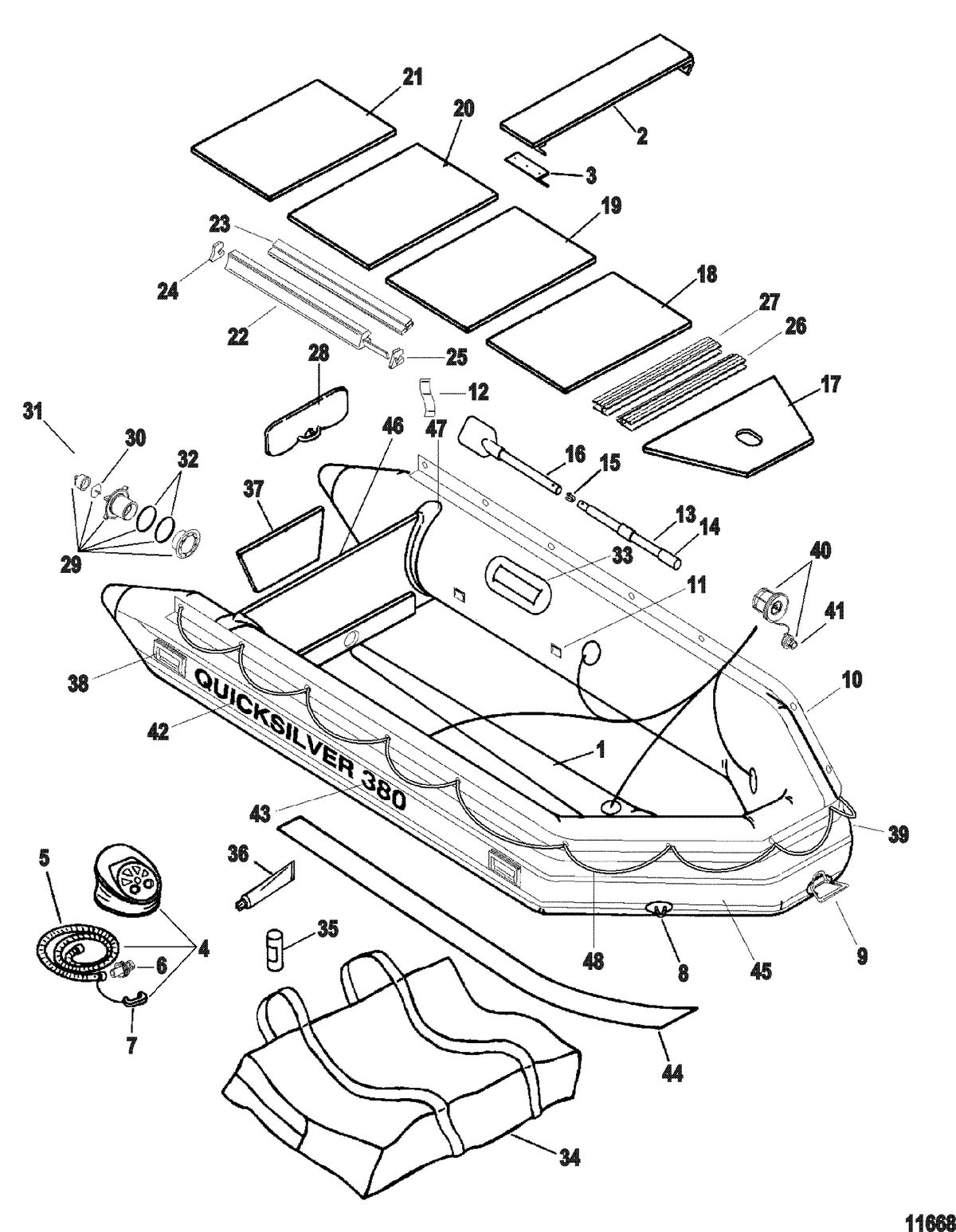 INFLATABLES QUICKSILVER PVC SOFT BOTTOM Quicksilver Inflatables(380 / 380E) (Page 2)