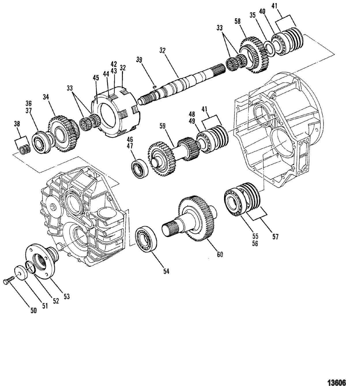 MERCRUISER 530 D-TA / 636 D -TA D183 TURBO AC/D219AC Transmission Assembly(Hydraulic Transmission) Continued