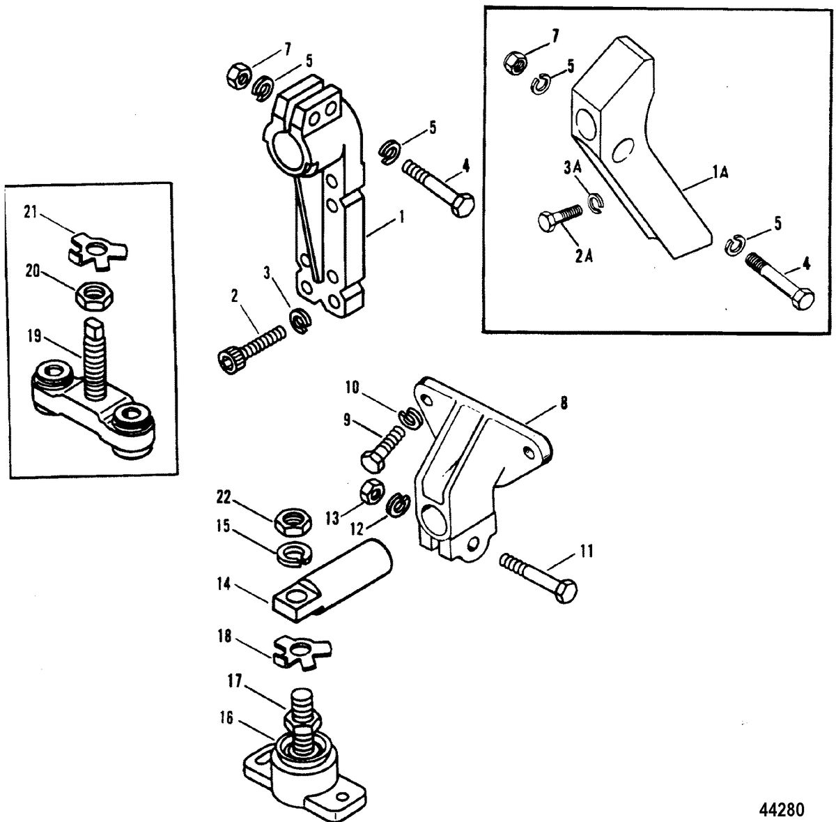 MERCRUISER 7.4L (MIE) HURTH/BORG WARNER (GEN V) TRANSMISSION AND ENGINE MOUNTING