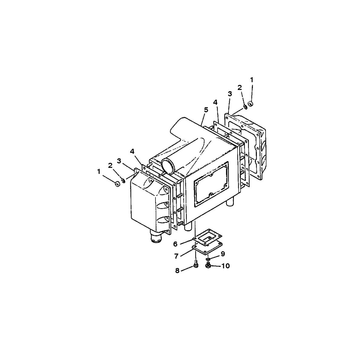 MERCRUISER HINO 175/220 INTERCOOLER ASSEMBLY (833001201)