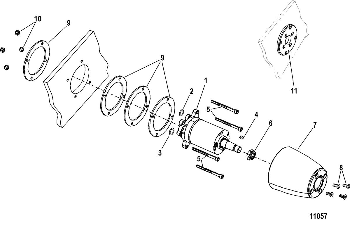 MERCURY/MARINER 200/250/300 PRO 4-STROKE VERADO (6 CYLINDER) Steering Helm Kit-Standard(892557A02, 892380A02, 892558A02)