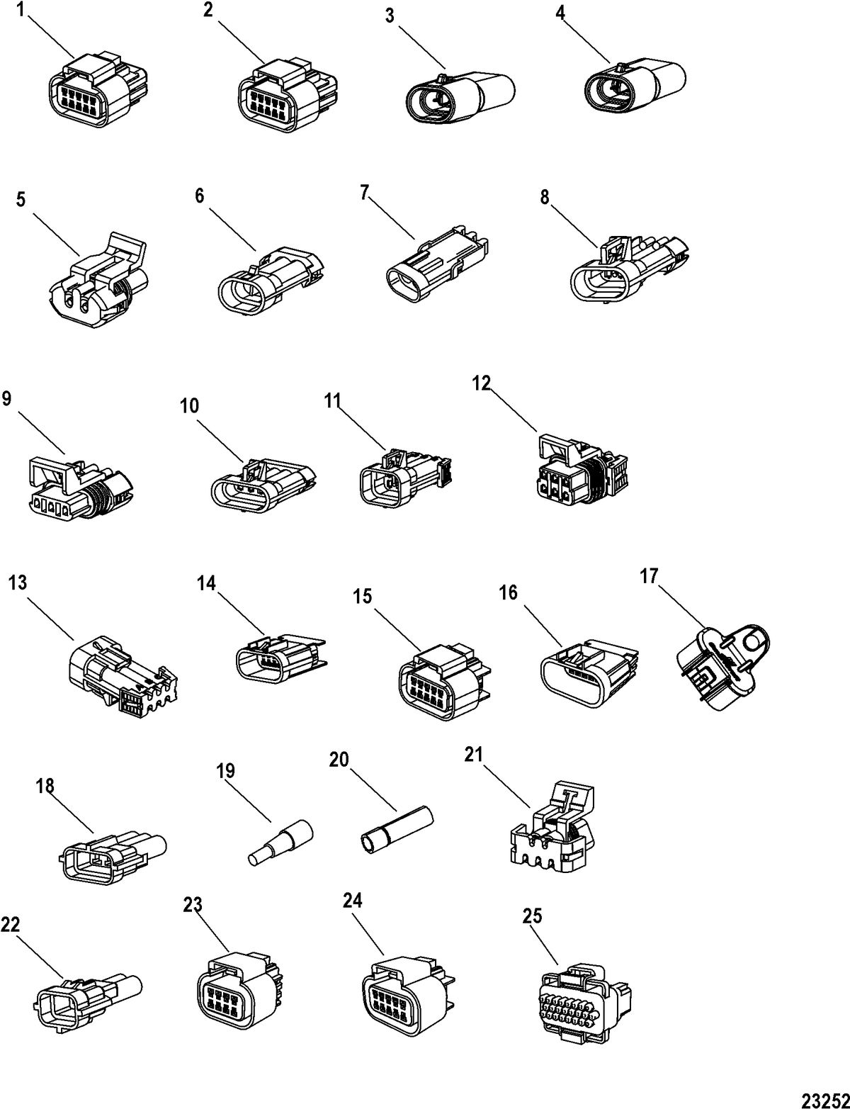 ACCESSORIES ELECTRICAL COMPONENTS AND HARNESSES Weather Caps, Plugs and Terminators