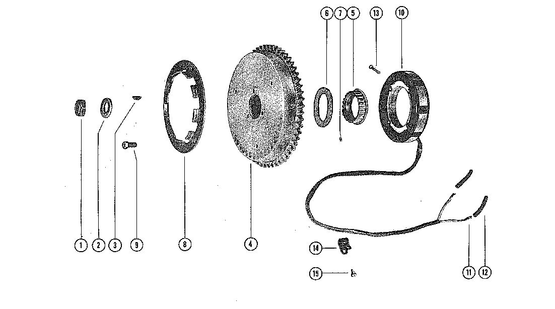 MARK MARK 35A MERC 300/350 FLYWHEEL ASSEMBLY AND STATOR