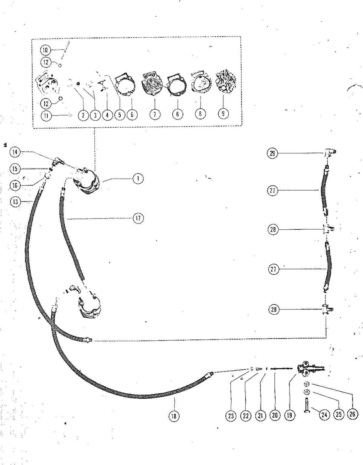 MARK MARK 78, MARK 75A, MARK 78A FUEL PUMP AND FUEL LINES