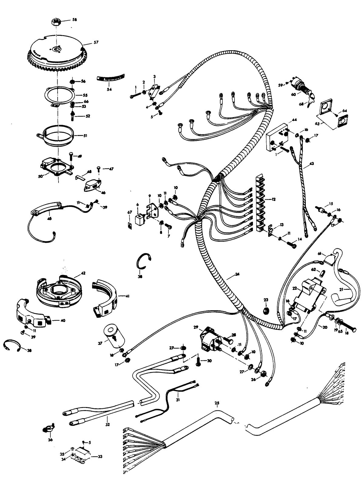 CHRYSLER 65 H.P. ELECTRICAL COMPONENTS
