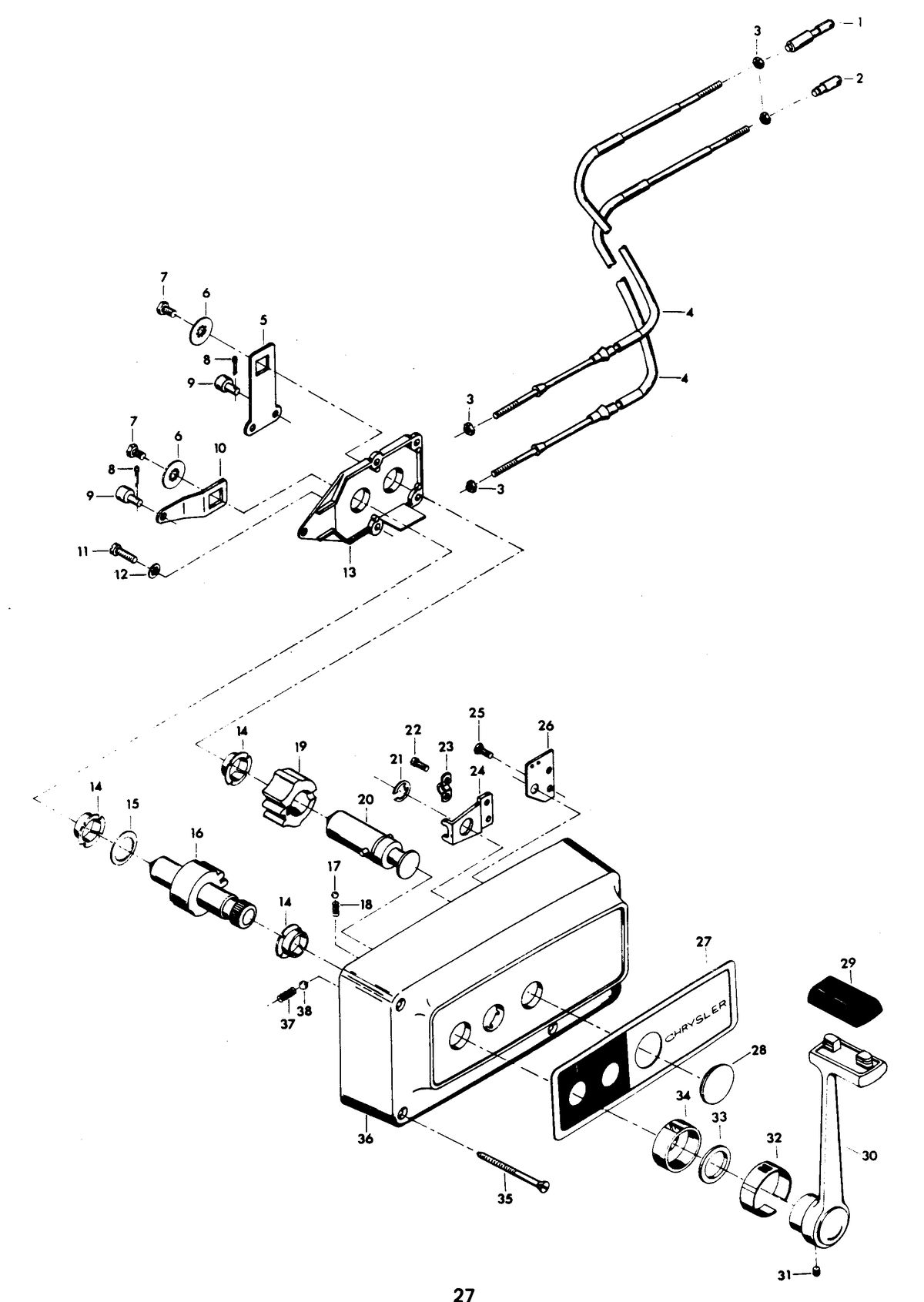 CHRYSLER 55 H.P. REMOTE CONTROL