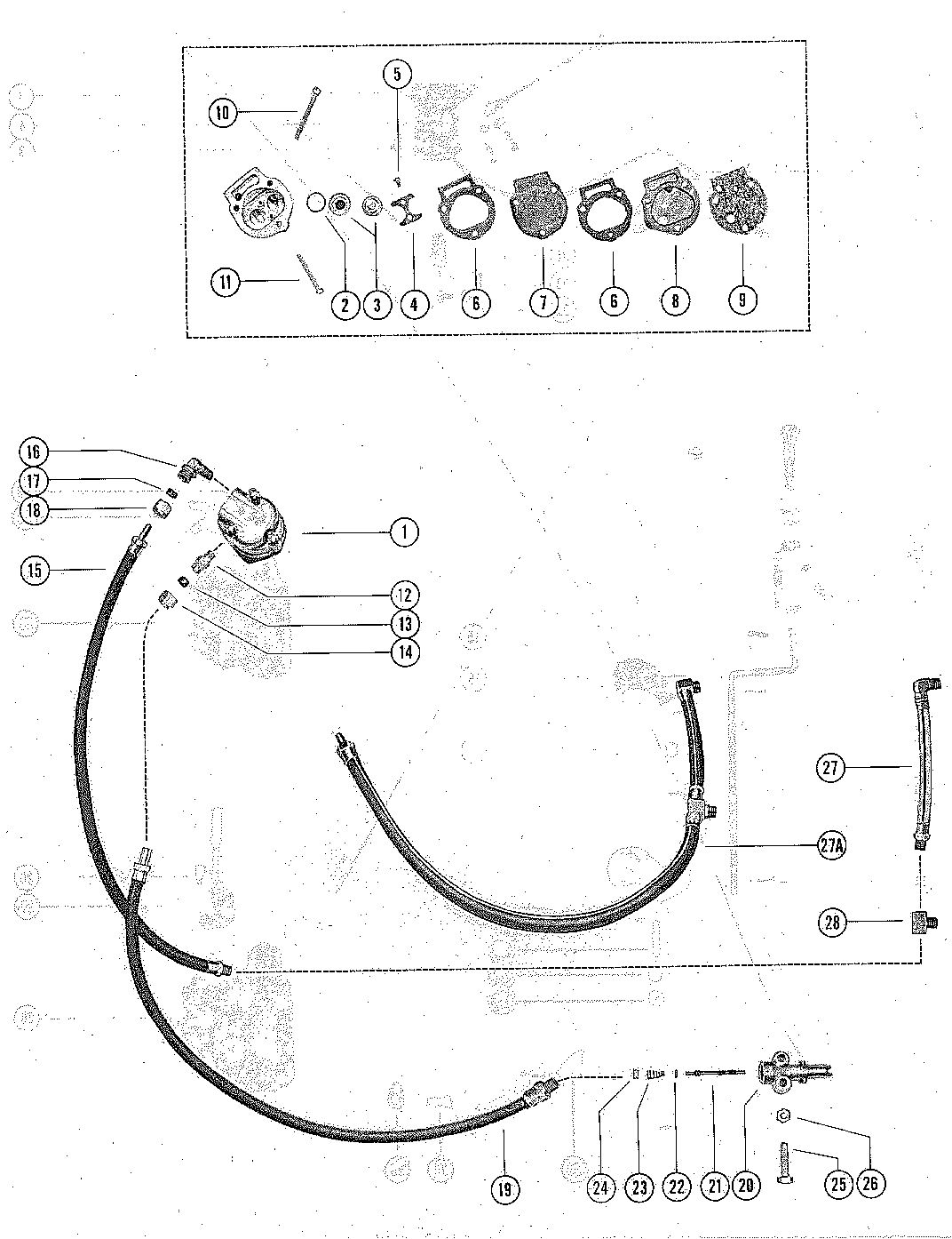 MERCURY MERC 450/500 FUEL PUMP ASSEMBLY
