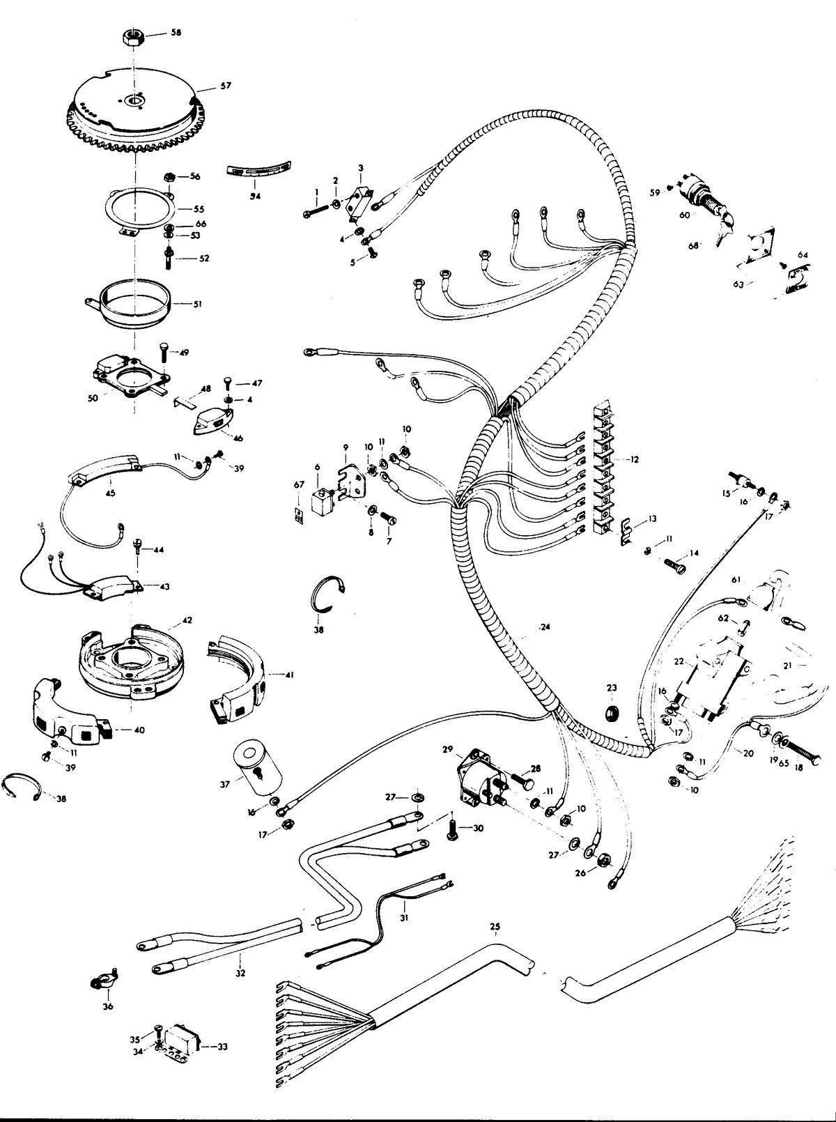 CHRYSLER 55 H.P. ELECTRICAL COMPONENTS