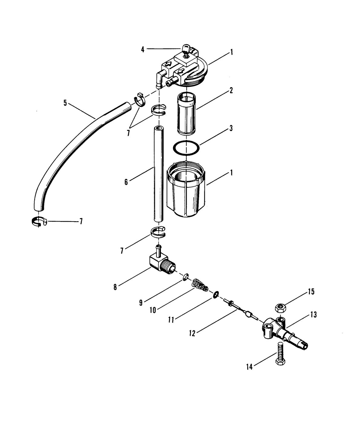 MERCURY MERCURY 18/25 FUEL FILTER ASSEMBLY