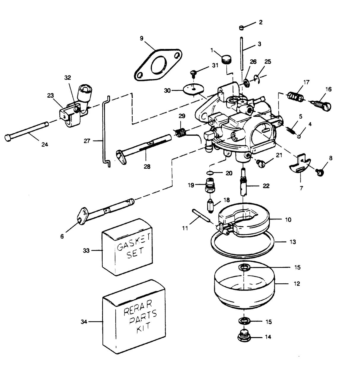 SEARS SEARS 5 H.P. CARBURETOR
