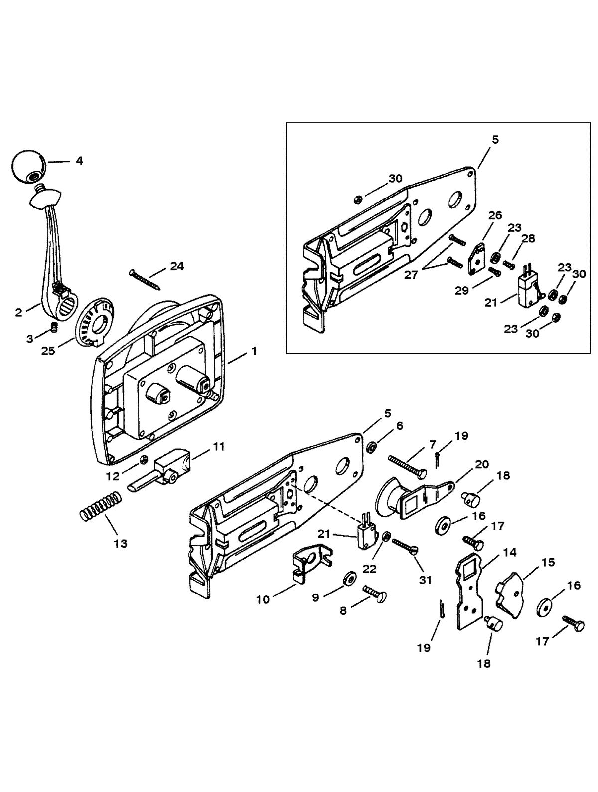 SPORTJET SPORT JET 95 XR REMOTE CONTROL ASSEMBLY