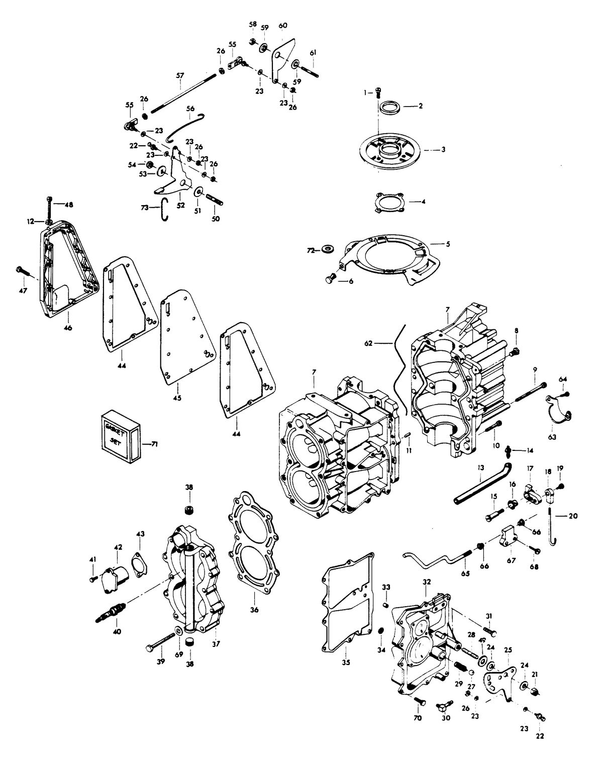 CHRYSLER 30 H.P. POWER HEAD