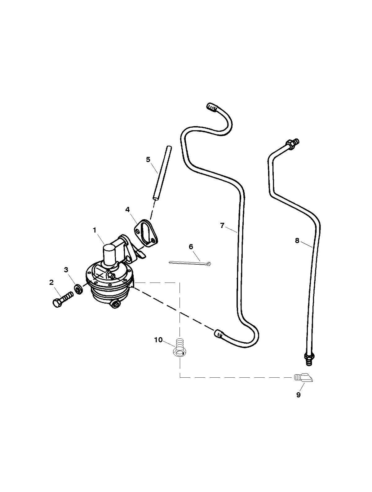 MERCRUISER 800 SC ENGINE FUEL PUMP ASSEMBLY