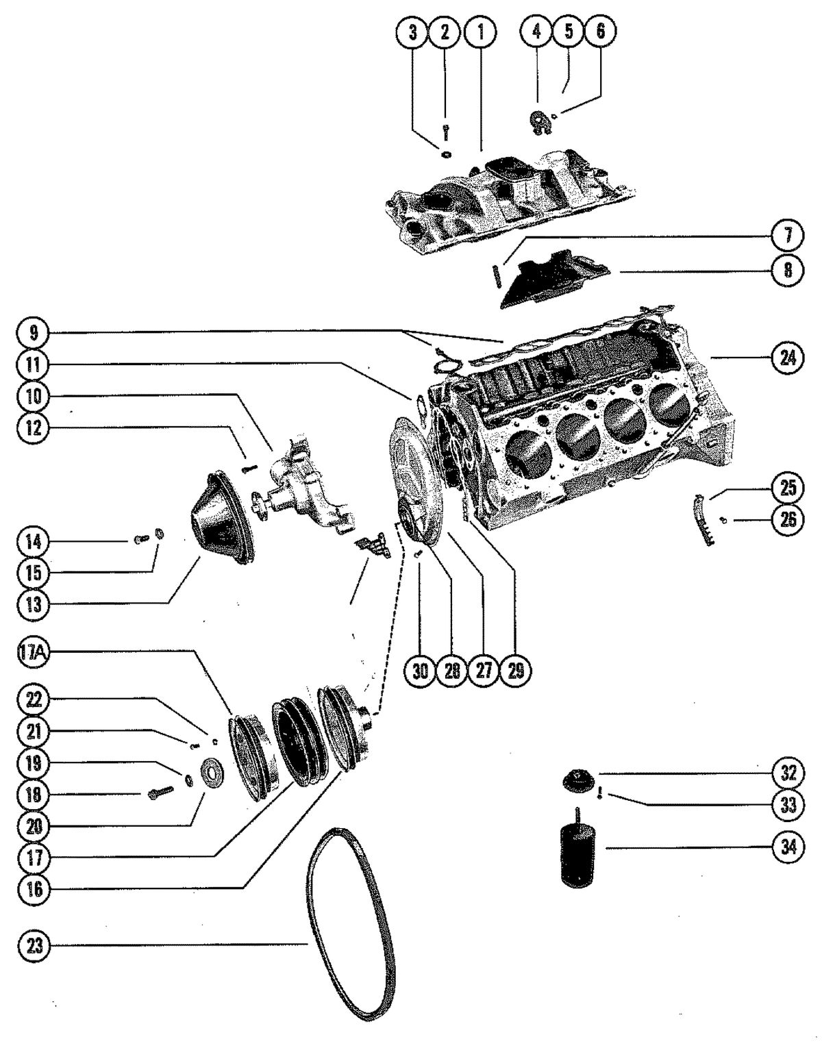 MERCRUISER 898 (STERN DRIVE) 198 (INBOARD) ENGINE INTAKE MANIFOLD