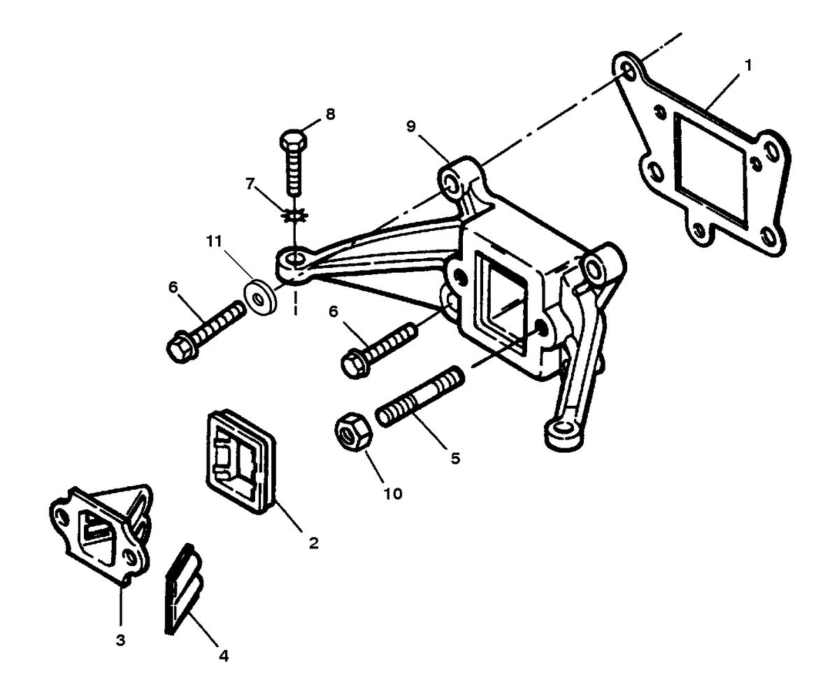 SEARS 5 H.P (OUTBOARD MOTOR) INTAKE SYSTEM