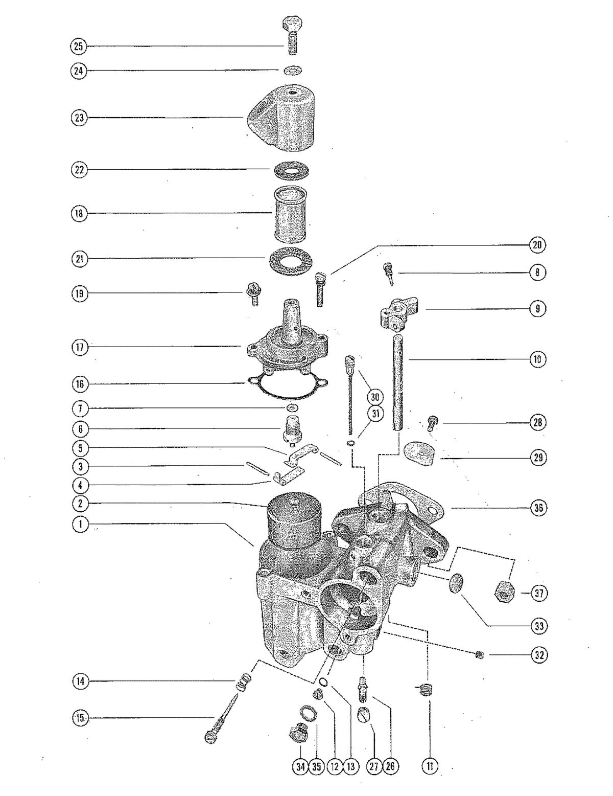 MERCURY MERC 850E CARBURETOR ASSEMBLY