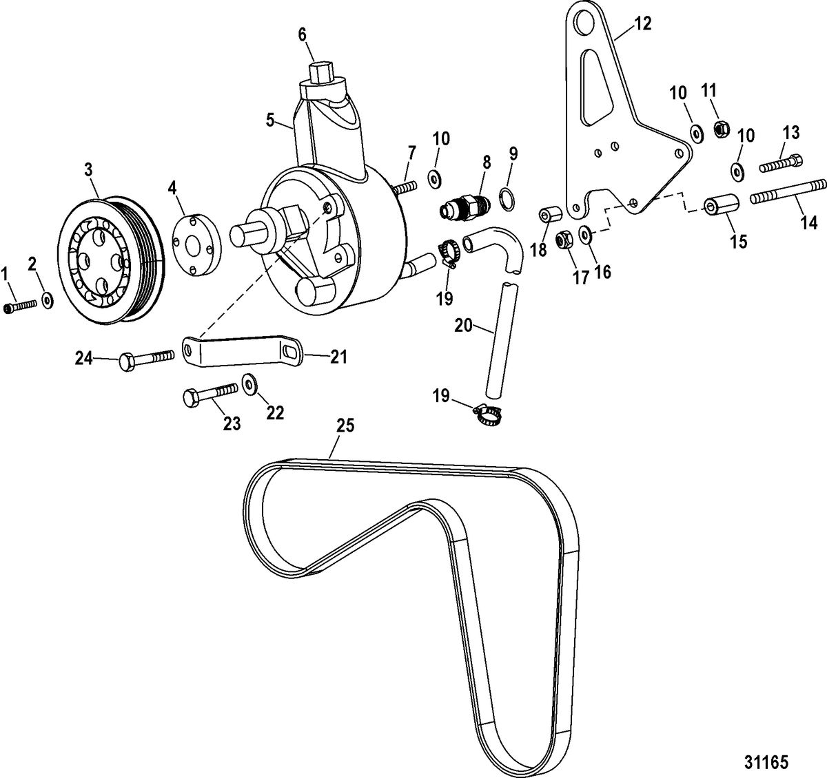 RACE STERNDRIVE 850 SCI Power-Assisted Steering Components(Design II)