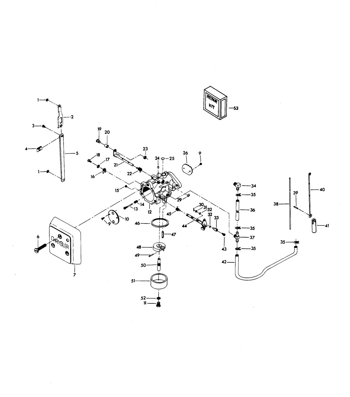 CHRYSLER 140 H.P. TWIN CARBURETOR