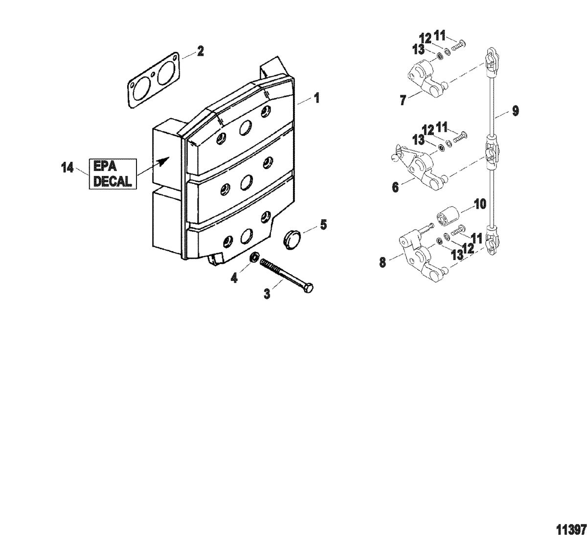 SPORTJET 175XR2 JET DRIVE Attenuator And Carburetor Throttle Levers