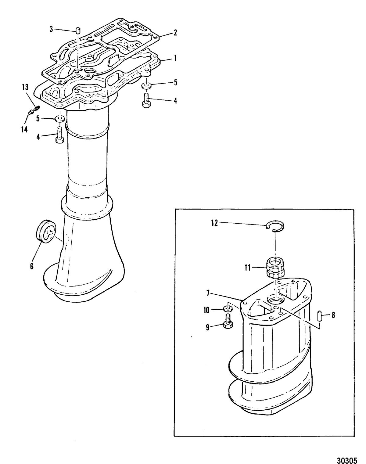 MARINER 8 HP W/MARATHON DRIVESHAFT HOUSING